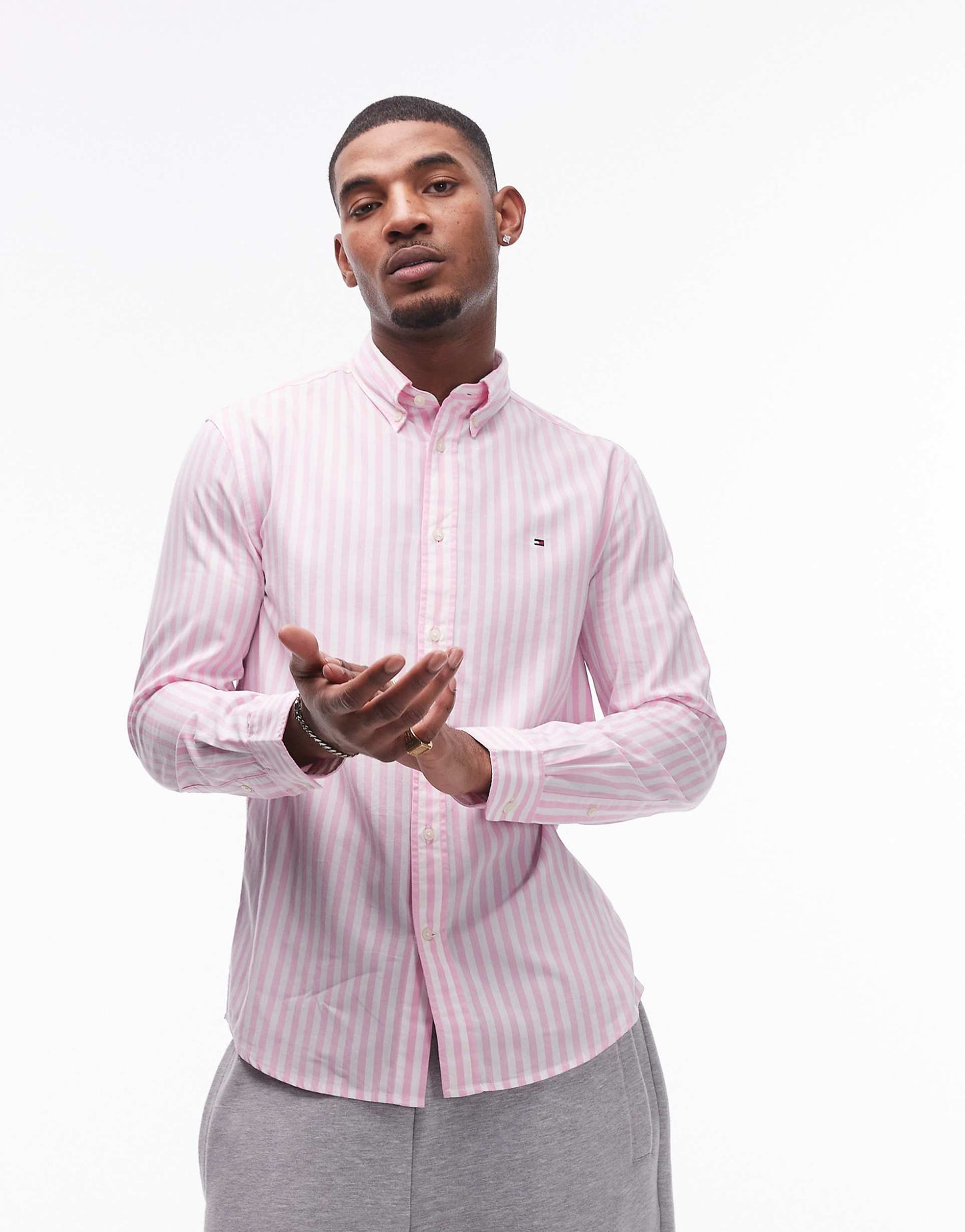 Flex Poplin Bold Stripe Shirt
