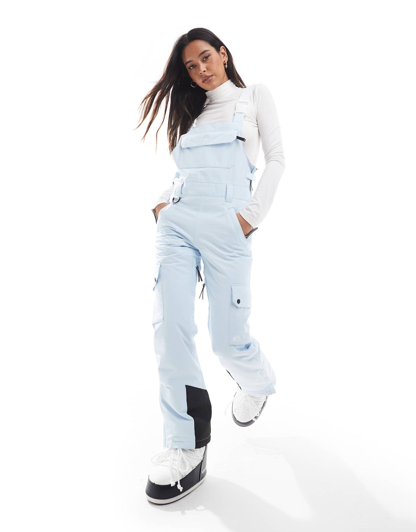 Yeh Girl Bib Ski Pant Ice Blue