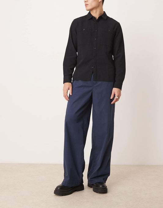 Super Baggy Trousers With Elasticated Waist