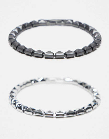 Unisex Beady Bracelet 2 Pack