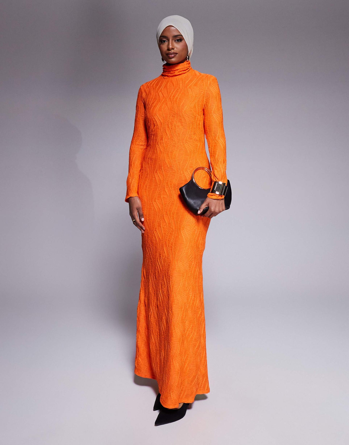 High Neck Maxi Dress