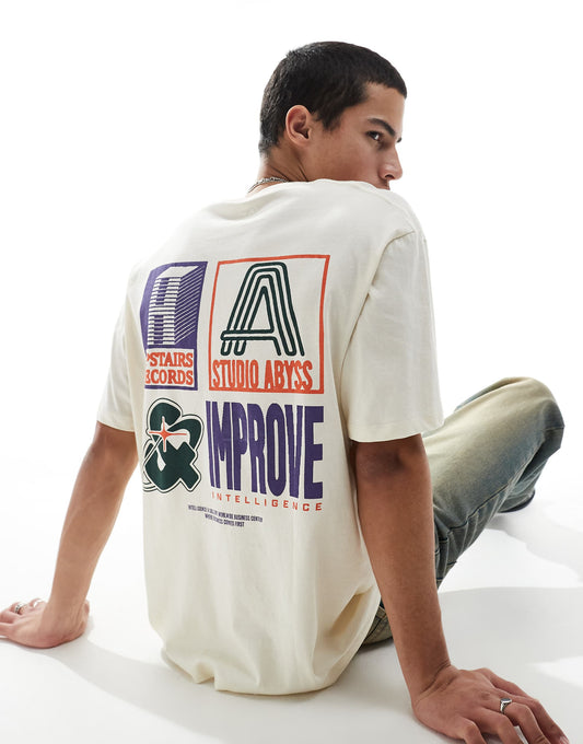 Oversized T-Shirt With Retro Backprint