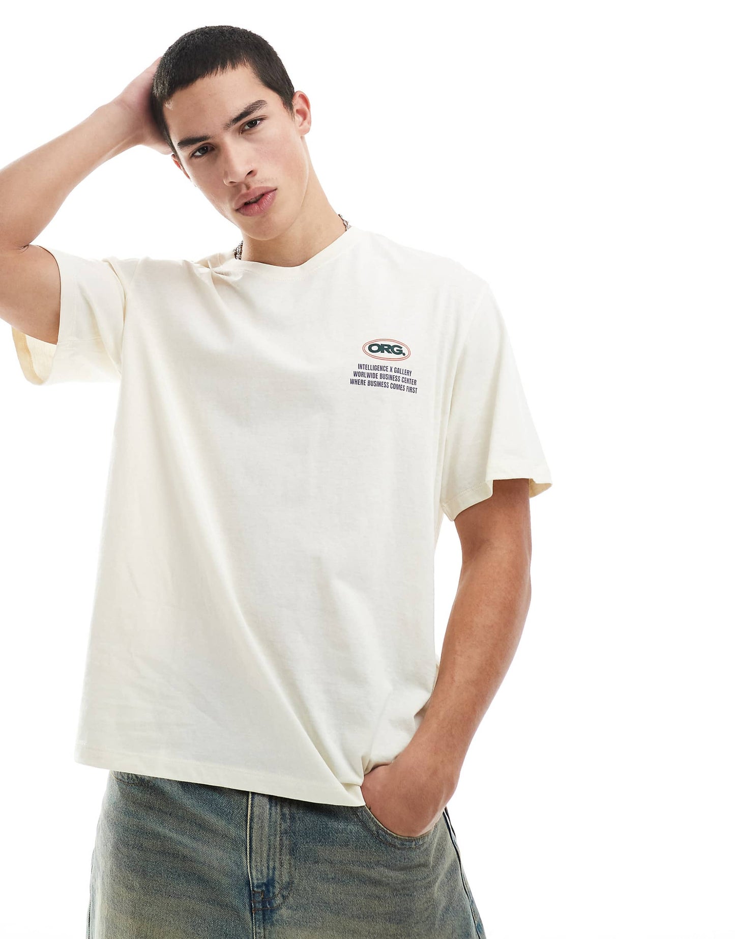 Oversized T-Shirt With Retro Backprint