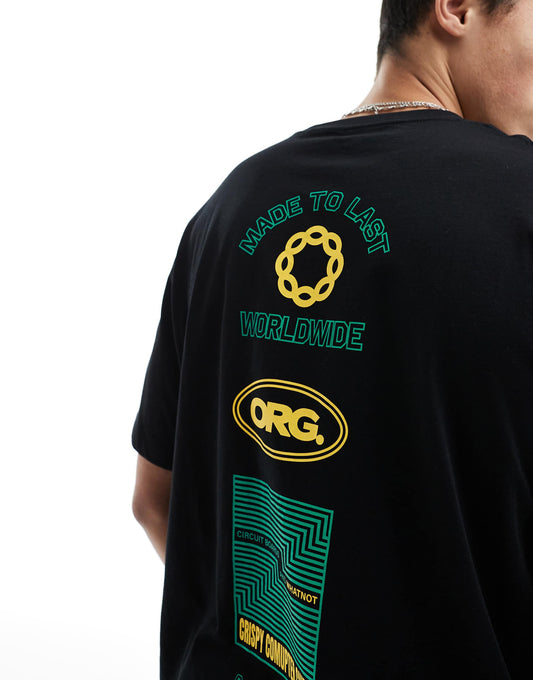 Oversized T-Shirt With Retro Backprint