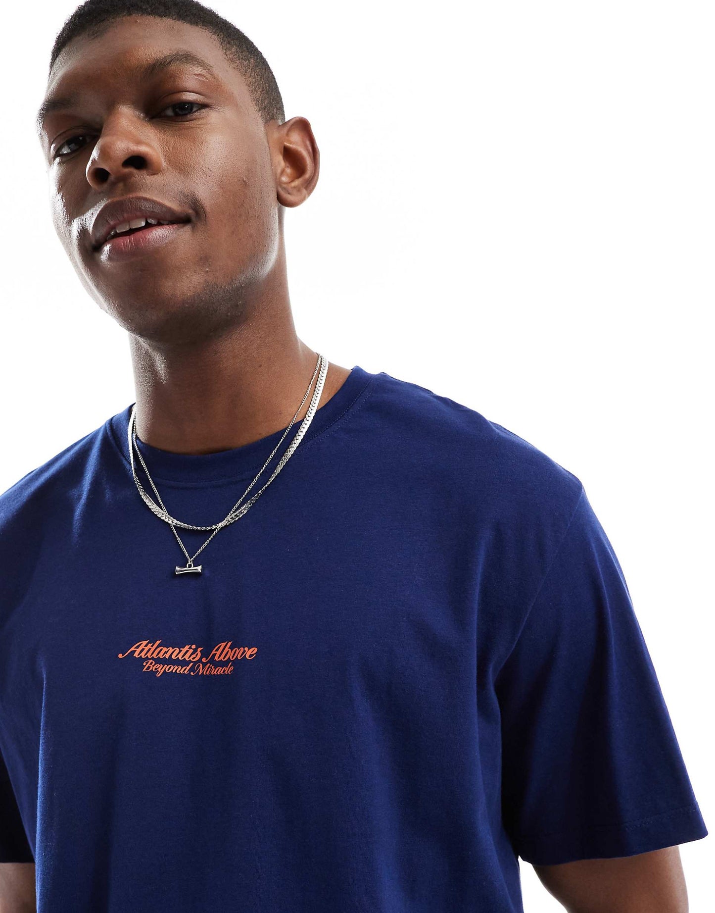 Oversized T-Shirt With Scenic Backprint