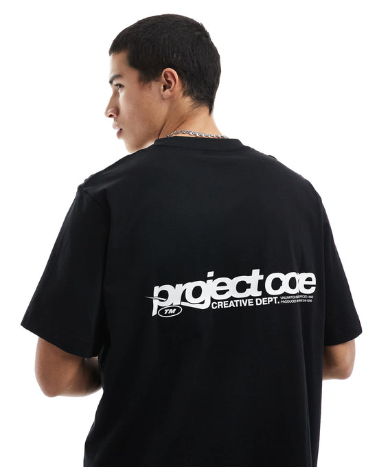 Oversized T-Shirt With Text Backprint