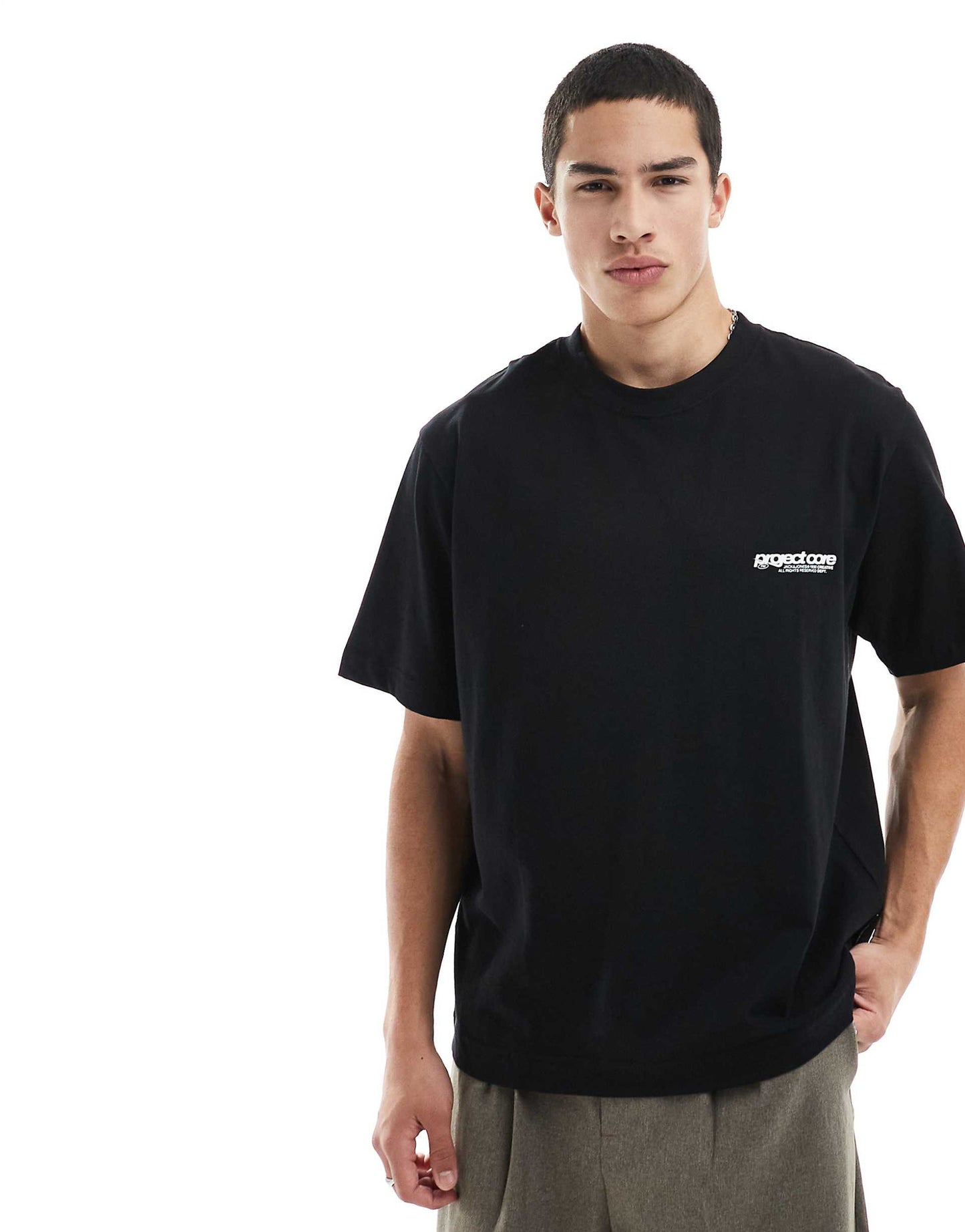Oversized T-Shirt With Text Backprint