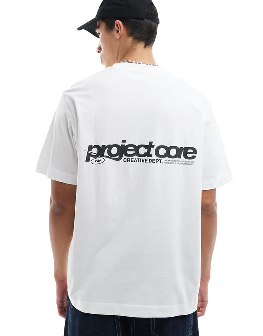 Oversized T-Shirt With Text Backprint