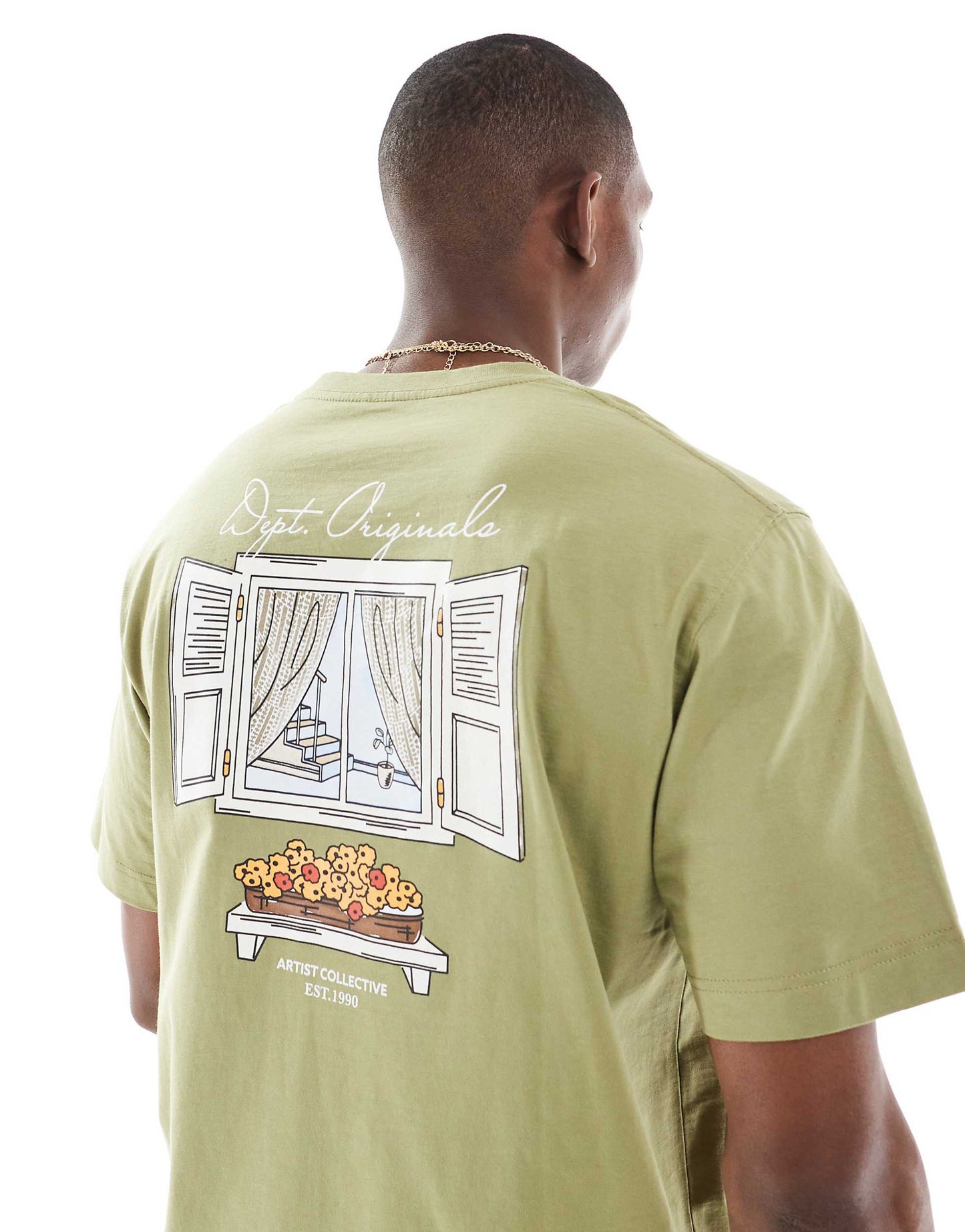 Oversized T-Shirt With Backprint Window