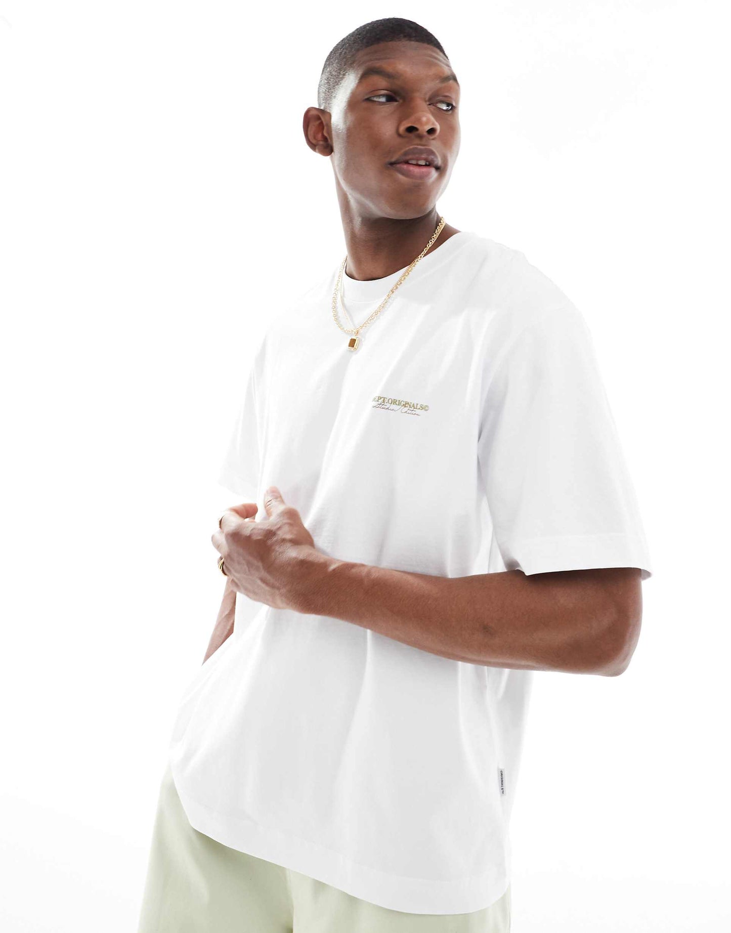 Oversized T-Shirt With Text Backprint