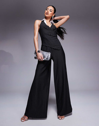 Pinstripe Jumpsuit