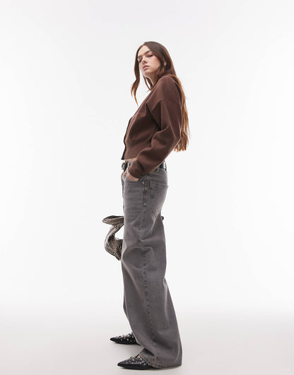 Knitted Compact Fitted Waist Cardi