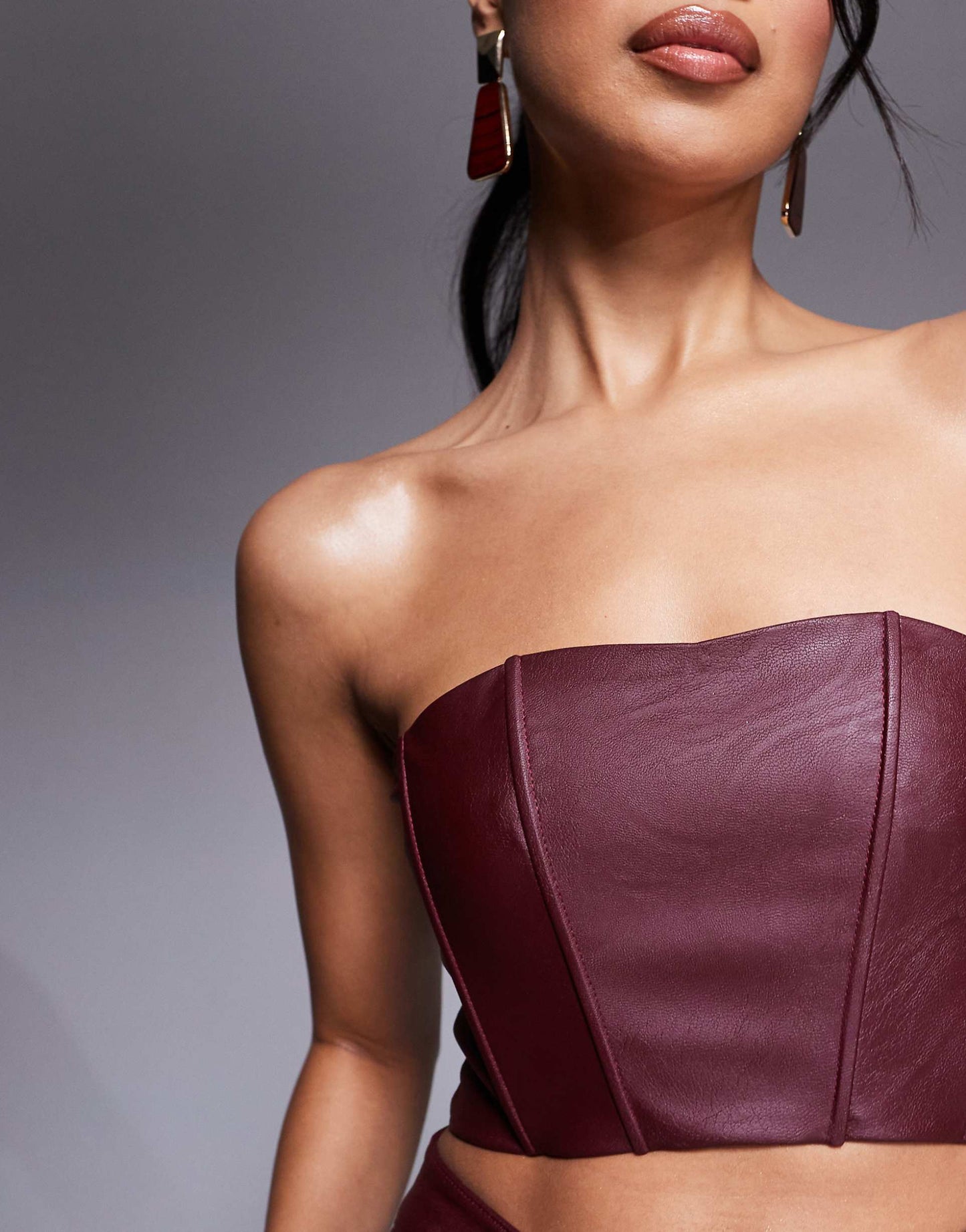 Bandeau Corset Crop Top Co-Ord