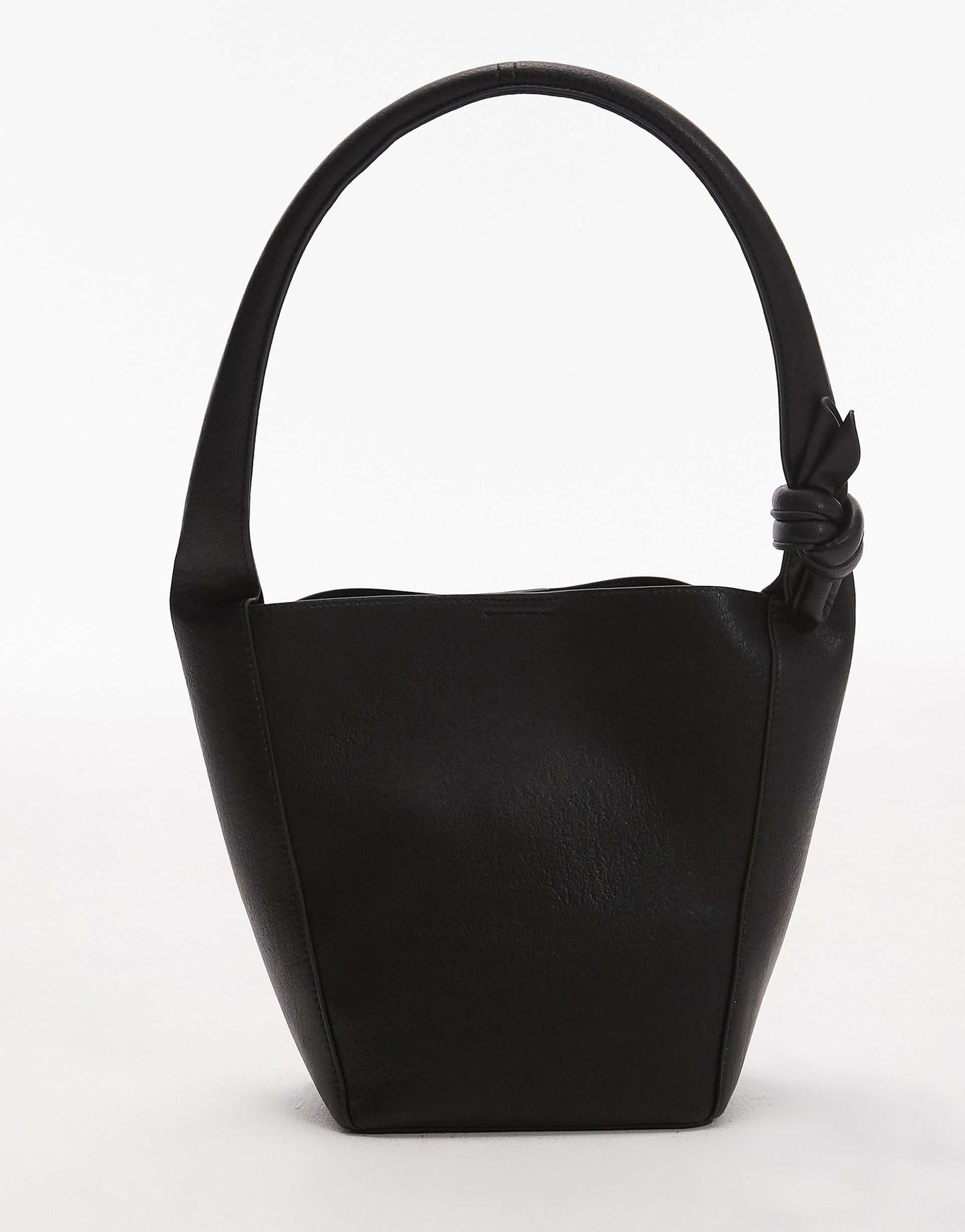 Skye Shoulder Bucket Bag With Knotted Handle