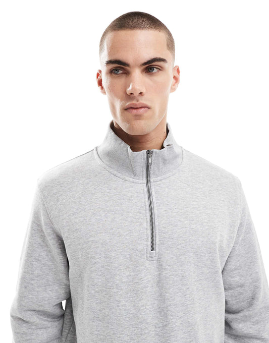 Oversize Quarter Zip Sweatshirt