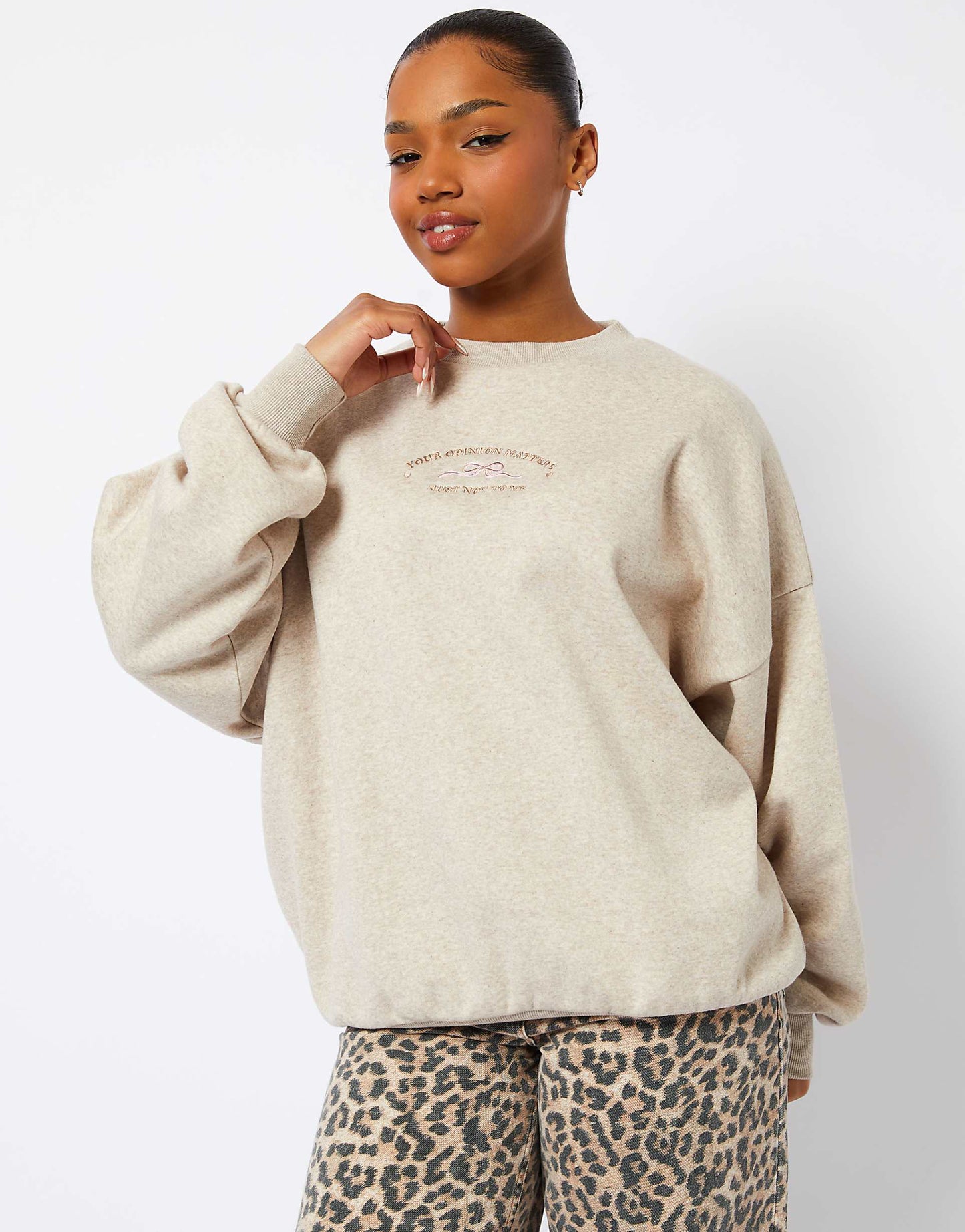 London Your Opinions Matter Oatmeal Sweatshirt