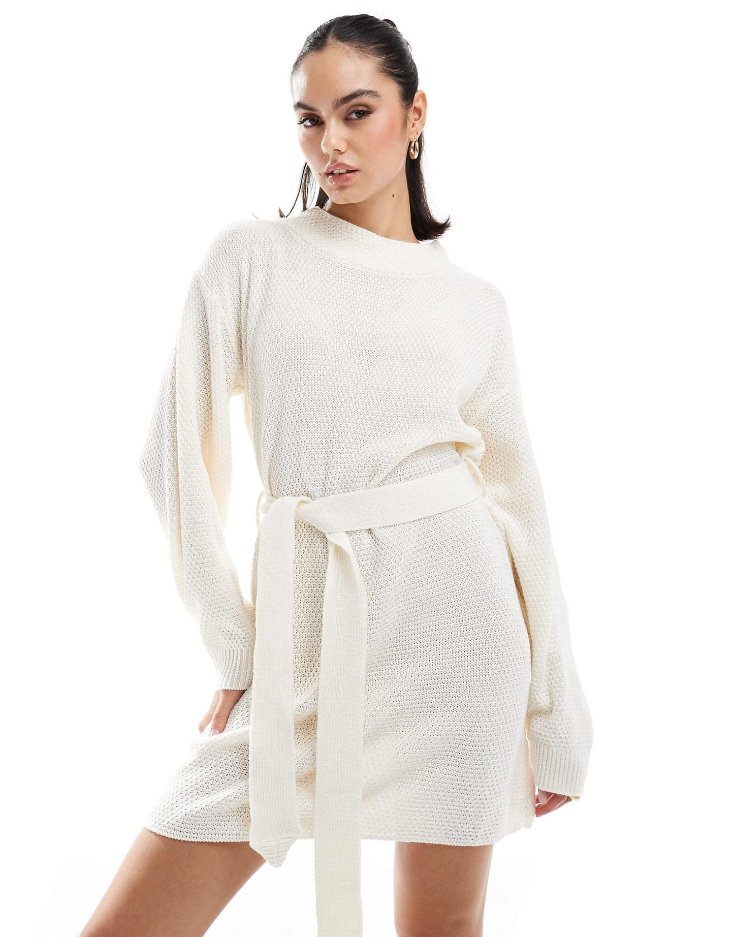 Belted Jumper Mini Dress