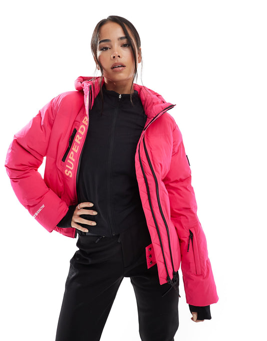 Hooded Ski Boxy Puffer Jacket