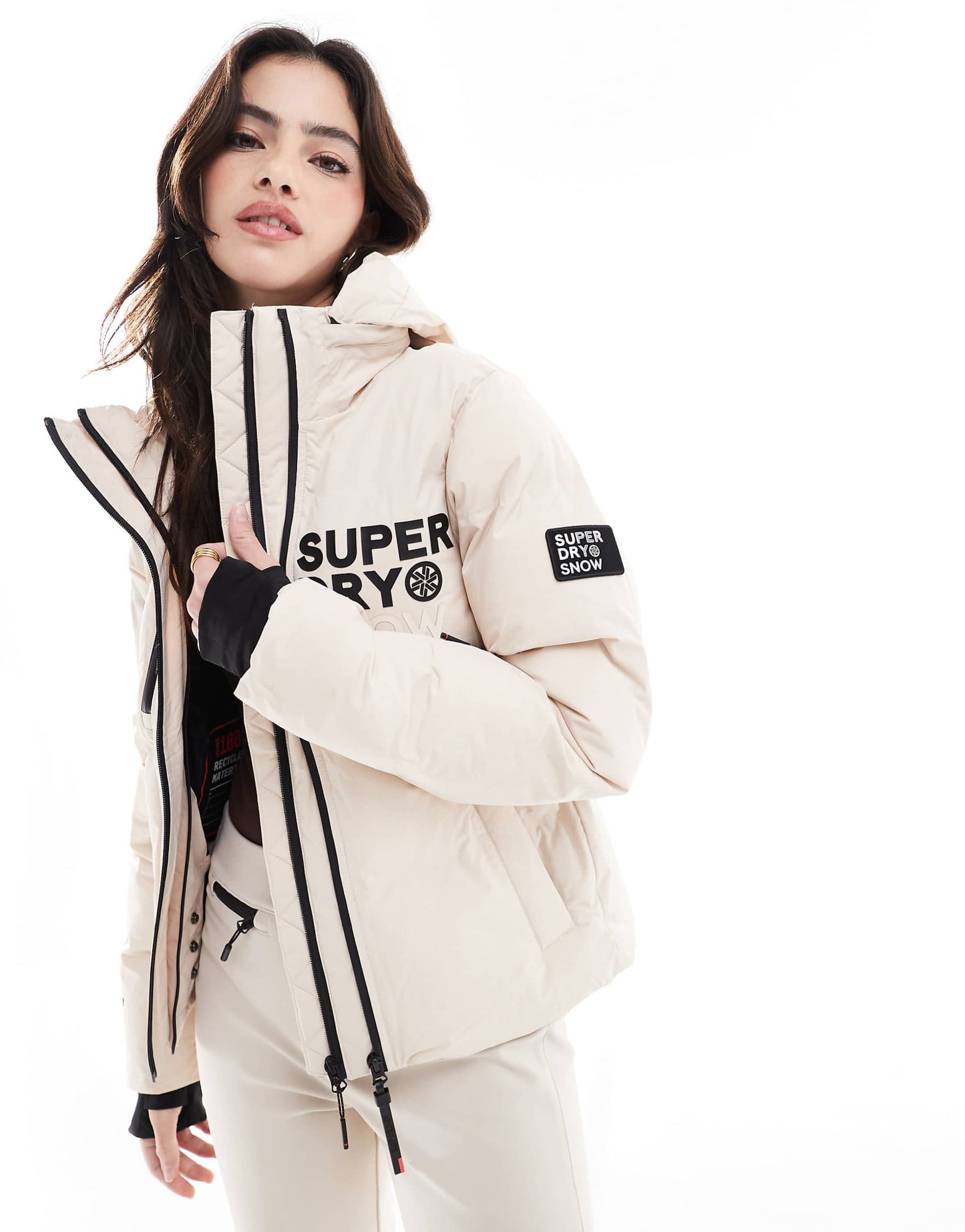 Hooded Ski Boxy Puffer Jacket
