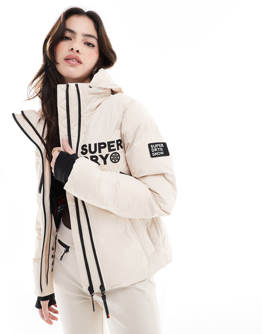 Hooded Ski Boxy Puffer Jacket