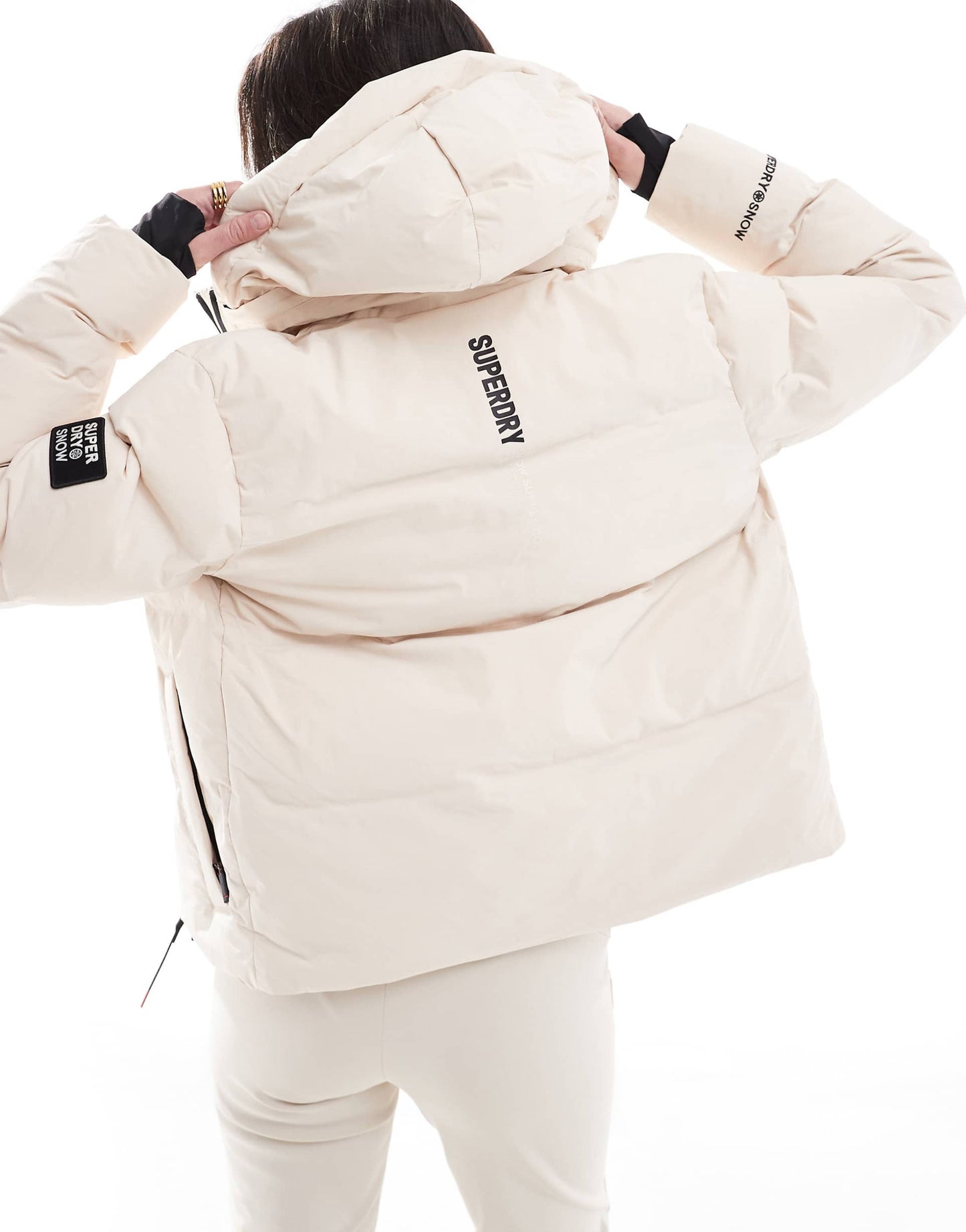 Hooded Ski Boxy Puffer Jacket