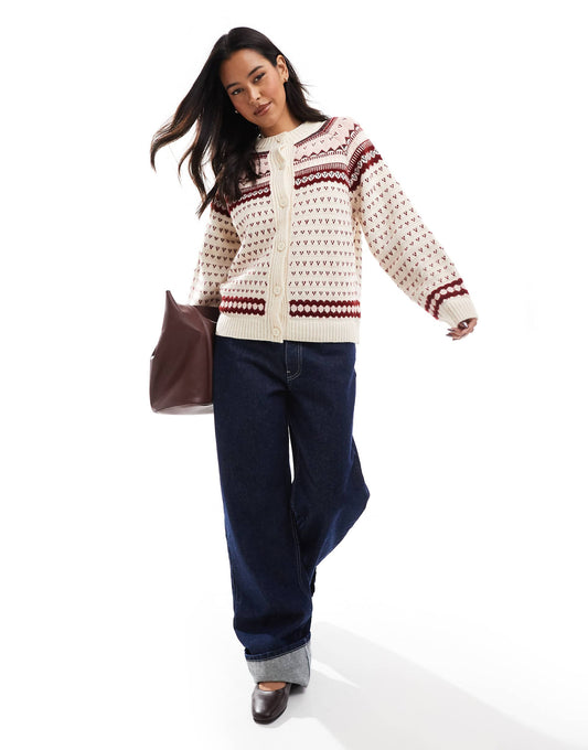 Knitted Fairisle Cardigan