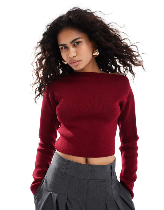 Knitted Structured Asymmetric Top