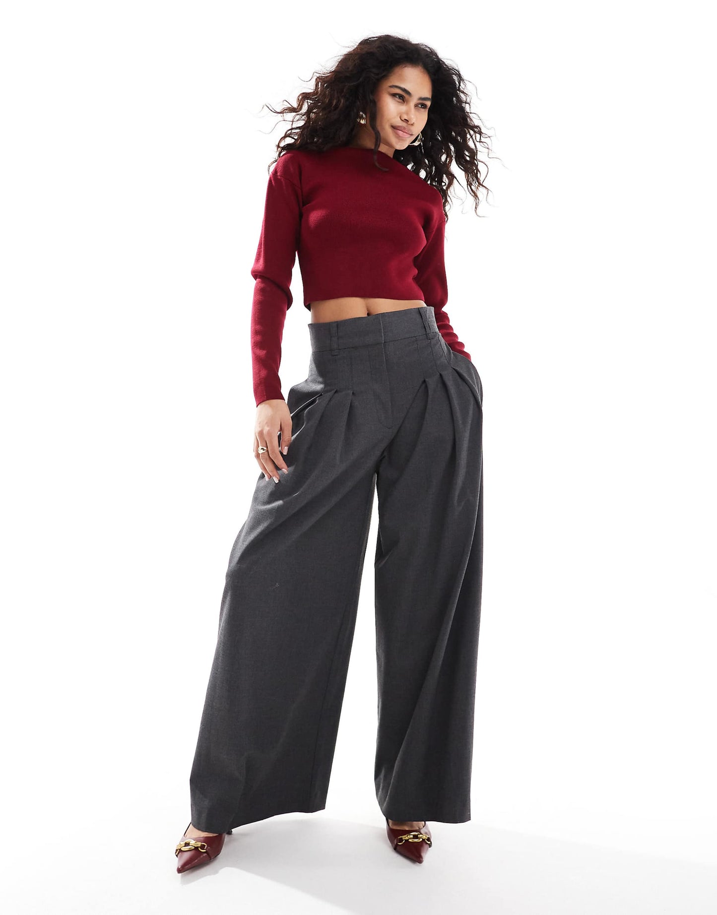Knitted Structured Asymmetric Top