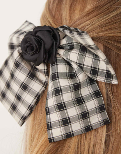 Dream Check Print Hair Bow Co-Ord