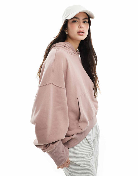 Oversized Hoodie With High Low Hem