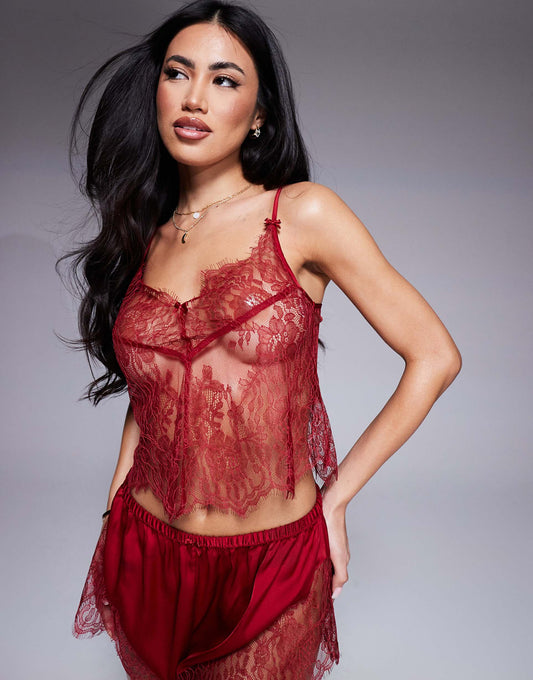 Lace Cami And Short Set