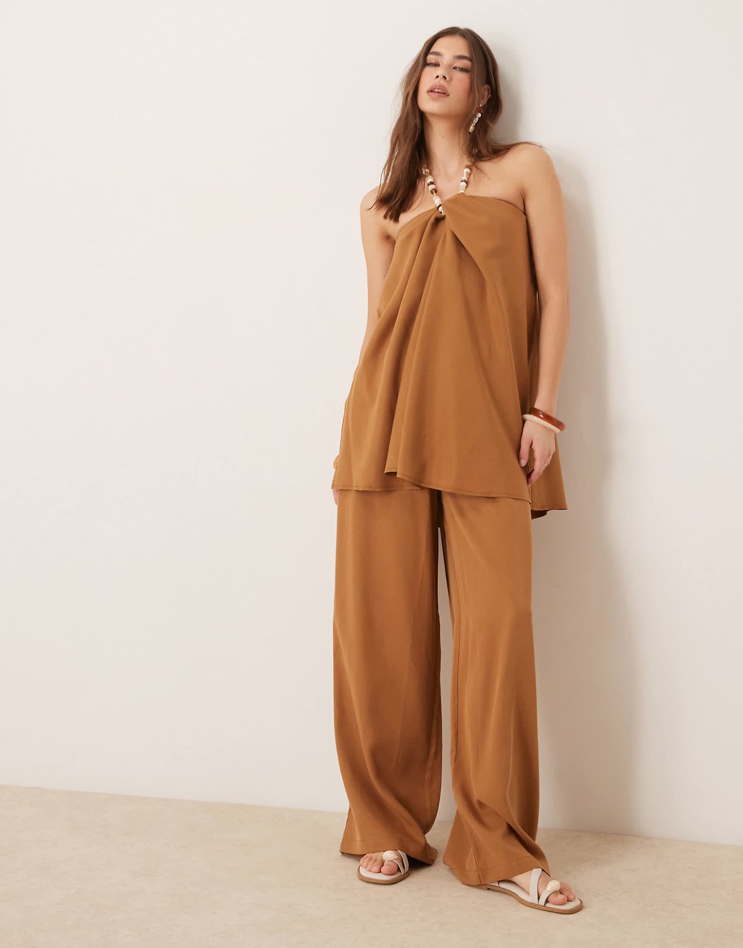 Super Wide Leg Trousers Co-Ord