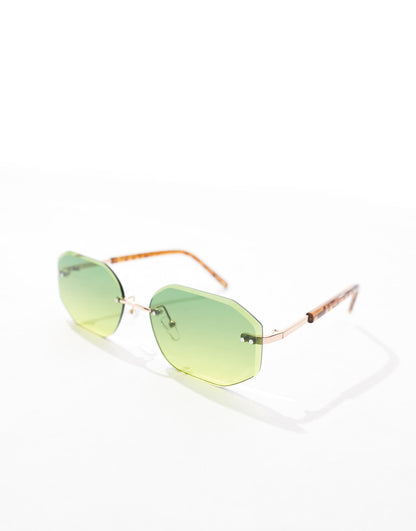 Retro Rimless Sunglasses