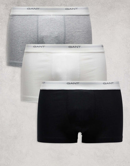 3 Pack Trunks With Logo Waistband
