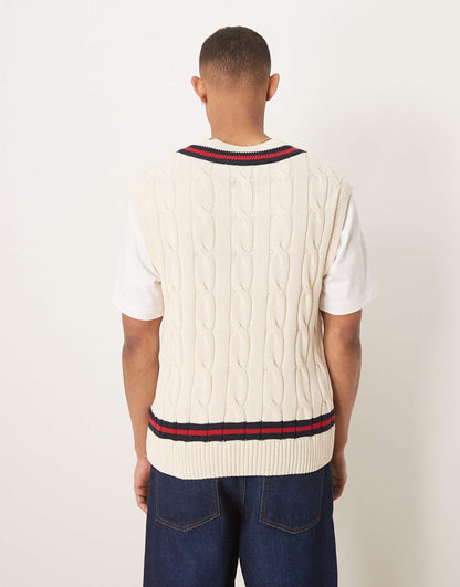 Cable Knit Cricket Vest