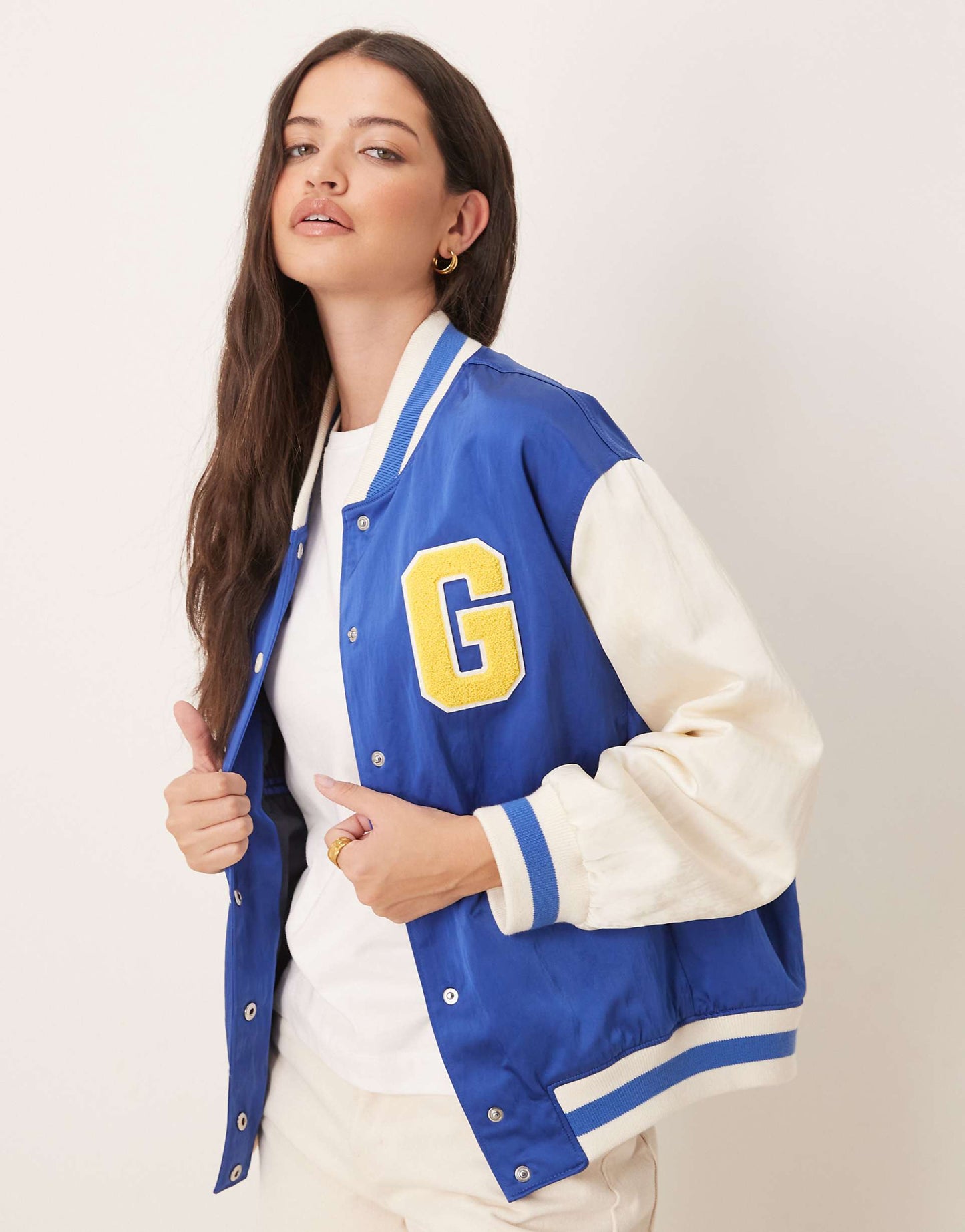 Letterman Logo Varsity Bomber Jacket