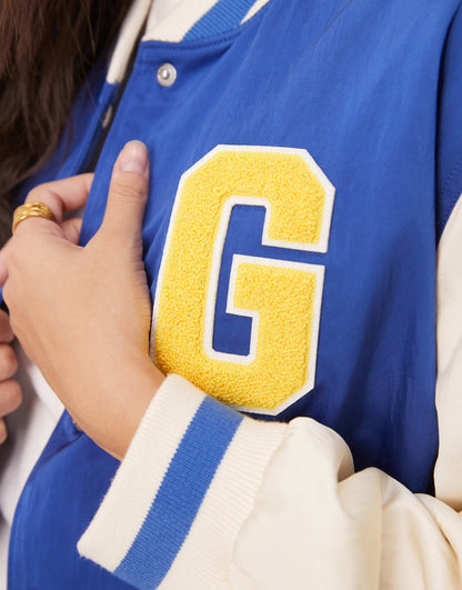 Letterman Logo Varsity Bomber Jacket