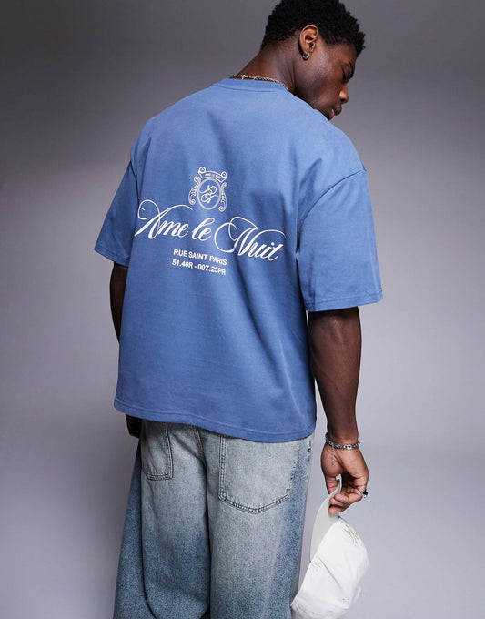Oversized Ame Le Nuit Script T-Shirt