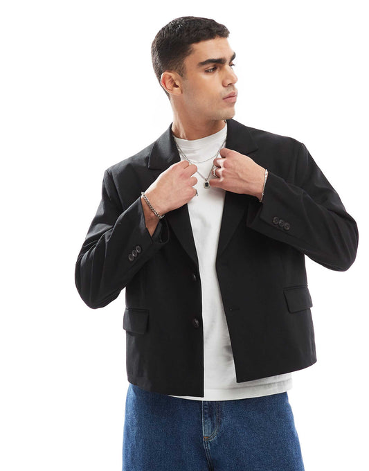 Boxy Relaxed Tailored Blazer