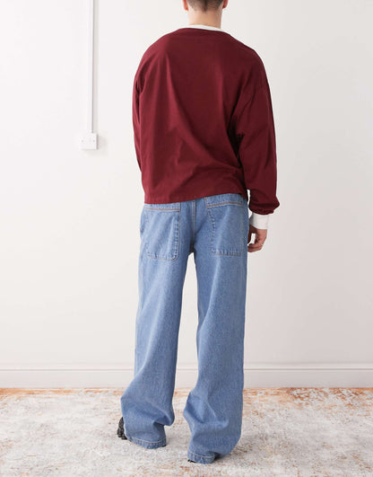 Skate Jeans With Contrast Stitch