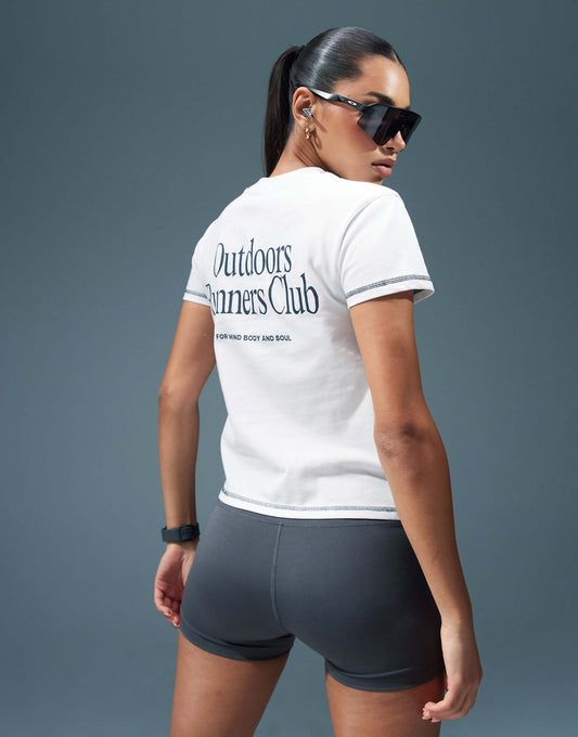 Boxy Fit Back Print Cotton T-Shirt