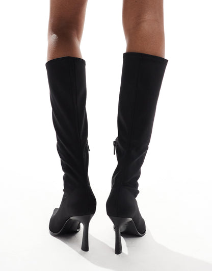 Knee High Stiletto Heeled Boot