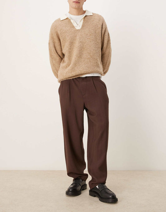 Oversized Tapered Smart Trousers