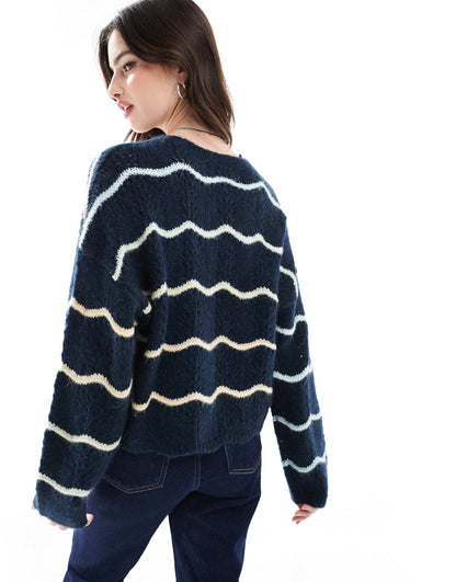 Branded Pattern Crew Jumper