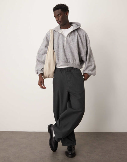 Heavyweight Extreme Oversized Cropped Hoody
