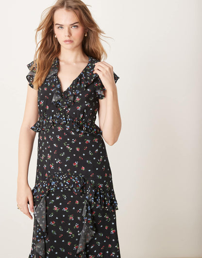Suvi Ruffle Midaxi Dress