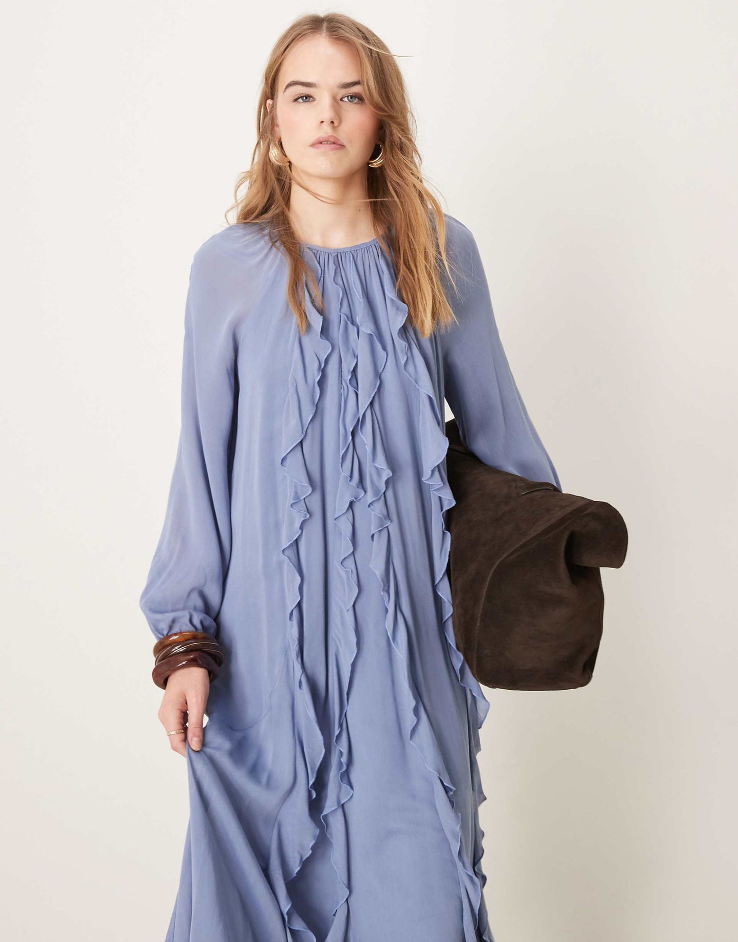 Dixie Frill Boho Midi Dress