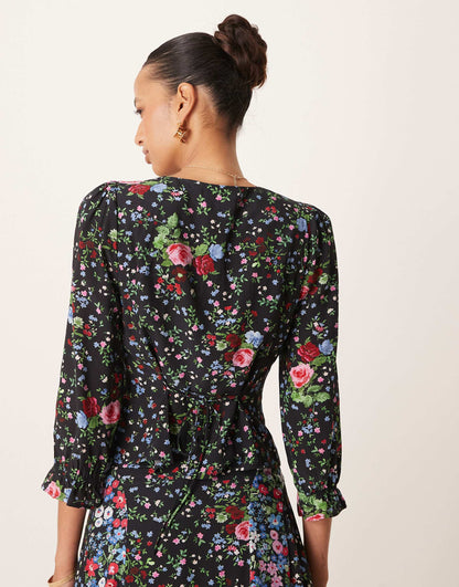 Dido Floral Button Blouse Co-Ord