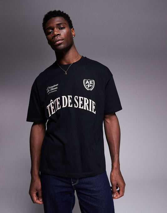 Oversized T-Shirt With Sport Text Embroidery