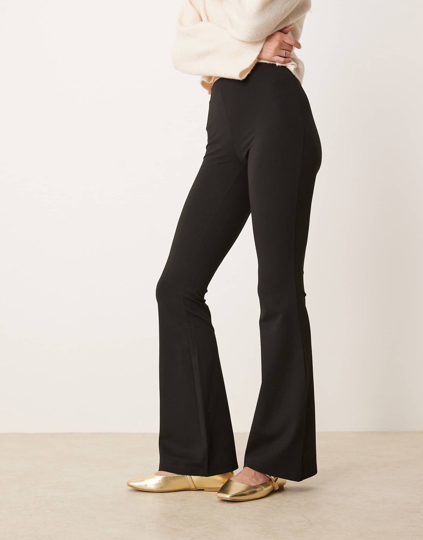 Tall Jersey Flare Trousers